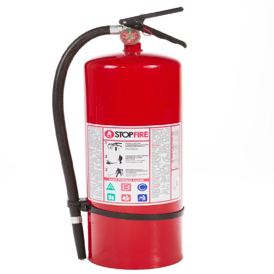 Extintor STOP FIRE 20 Lbs polvo químico ABC