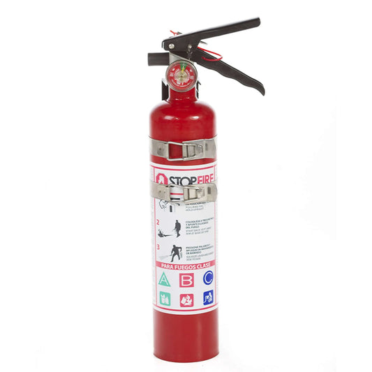 Extintor STOP FIRE 2.5 Lbs polvo químico ABC